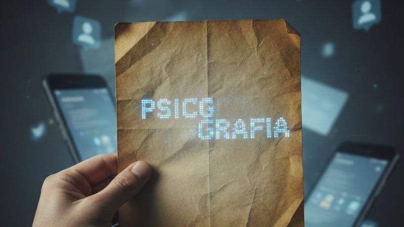 Ilustração de dados digitais transformados em cartas