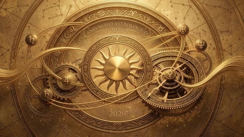Representação do Ano Novo Astrológico 2026