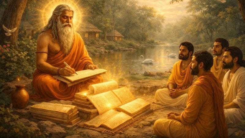 Vyasa e Seus Discípulos do Vedas